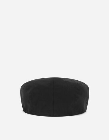 Dolce & Gabbana Cotton gabardine flat cap Black GH587AGH861