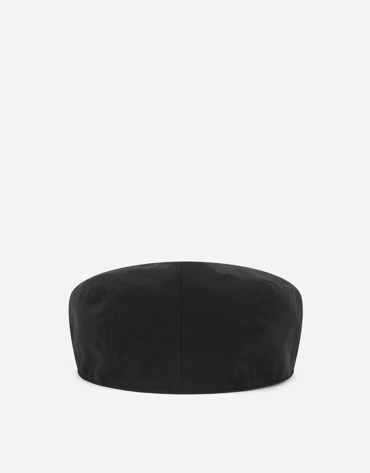 Dolce & Gabbana Cotton gabardine flat cap Black GH587AGH861