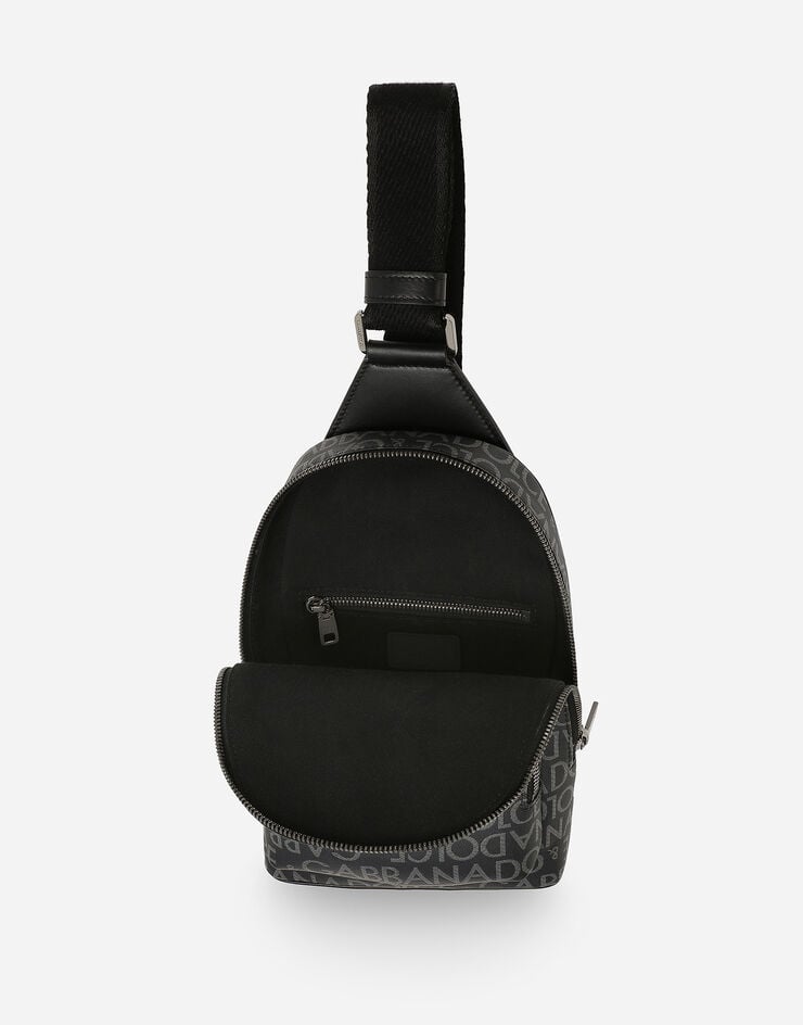 Dolce & Gabbana Coated jacquard crossbody backpack Print BM2295AJ705