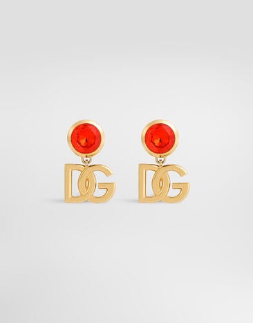 Dolce & Gabbana Clip earrings with logo Dolce & Gabbana Clip earrings with logo Orange WER6M2W1111