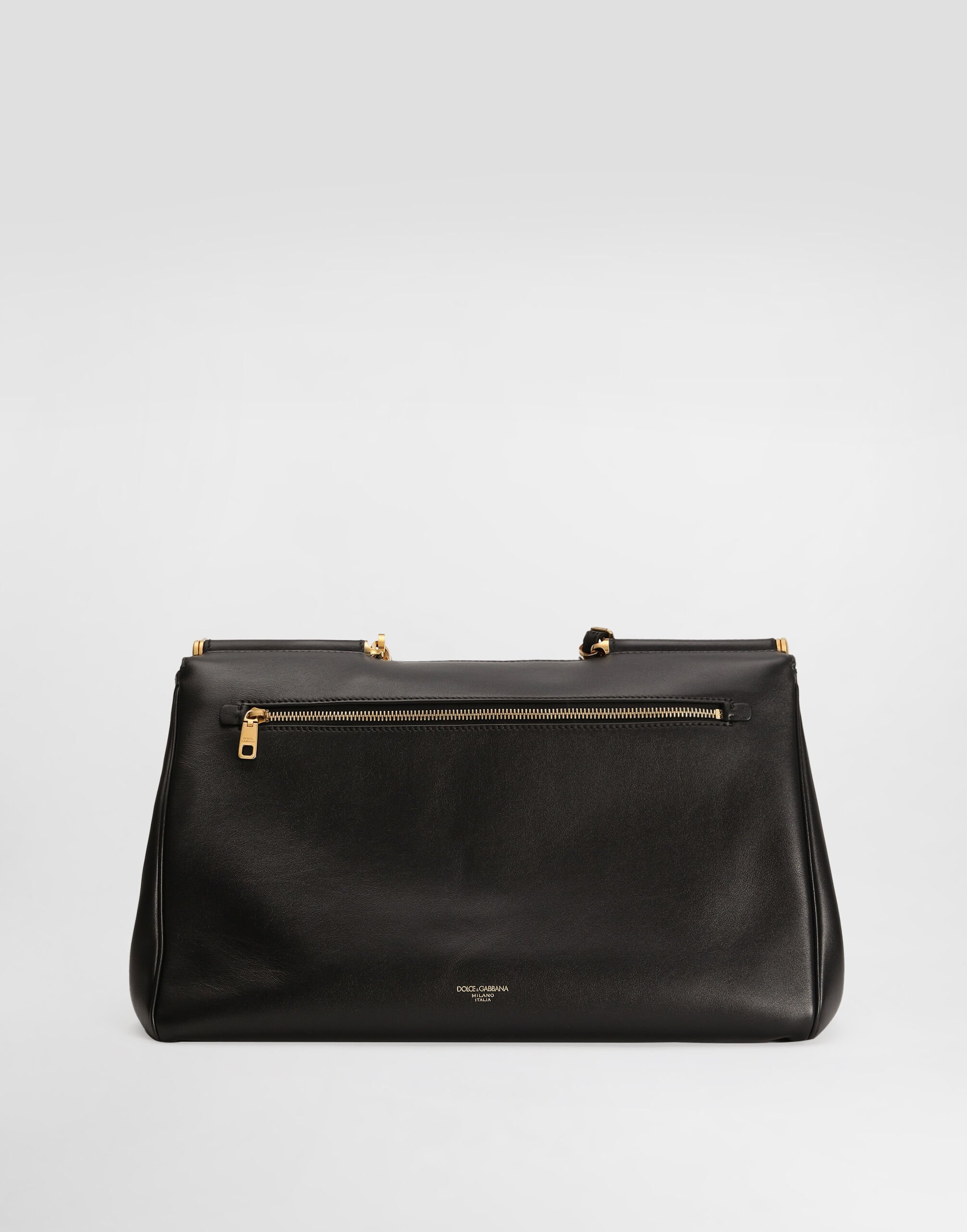 ハンドバッグ DOLCE&GABBANA HANDBAG MY SICILY IN BLACK LEATHER My Sicily handbag in plongé calfskin in Black for Women