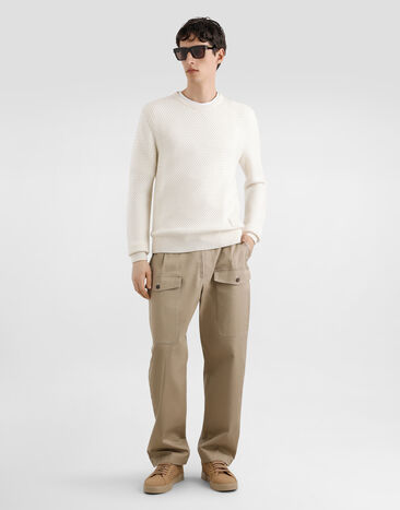 Dolce & Gabbana Wool pullover White GXX02ZJDVBY