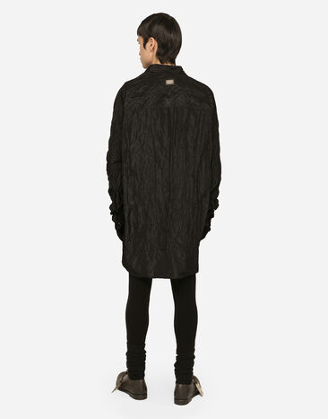 Dolce & Gabbana Wool leggings with logo tag Black GXR51TJCVM0