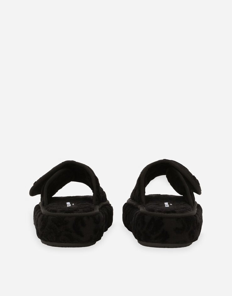 Dolce & Gabbana Terry Cotton Plateau Slippers Multicolor TCF011TCAGM