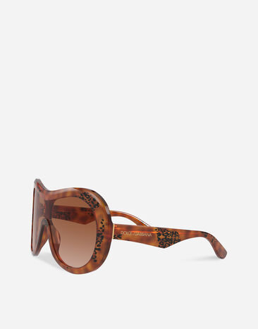Dolce & Gabbana Lunettes de soleil DNA Imprimé Animalier VG4456VP013