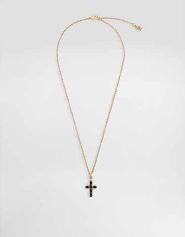 Dolce & Gabbana Fine chain necklace with cross Gold WNQ4S3W1111
