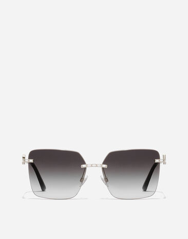 Dolce & Gabbana DG Crystals Sunglasses Silver VG2332VM58G