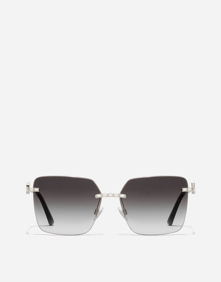 Dolce & Gabbana DG Crystals Sunglasses Dolce & Gabbana DG Crystals Sunglasses Silver VG2332VM58G