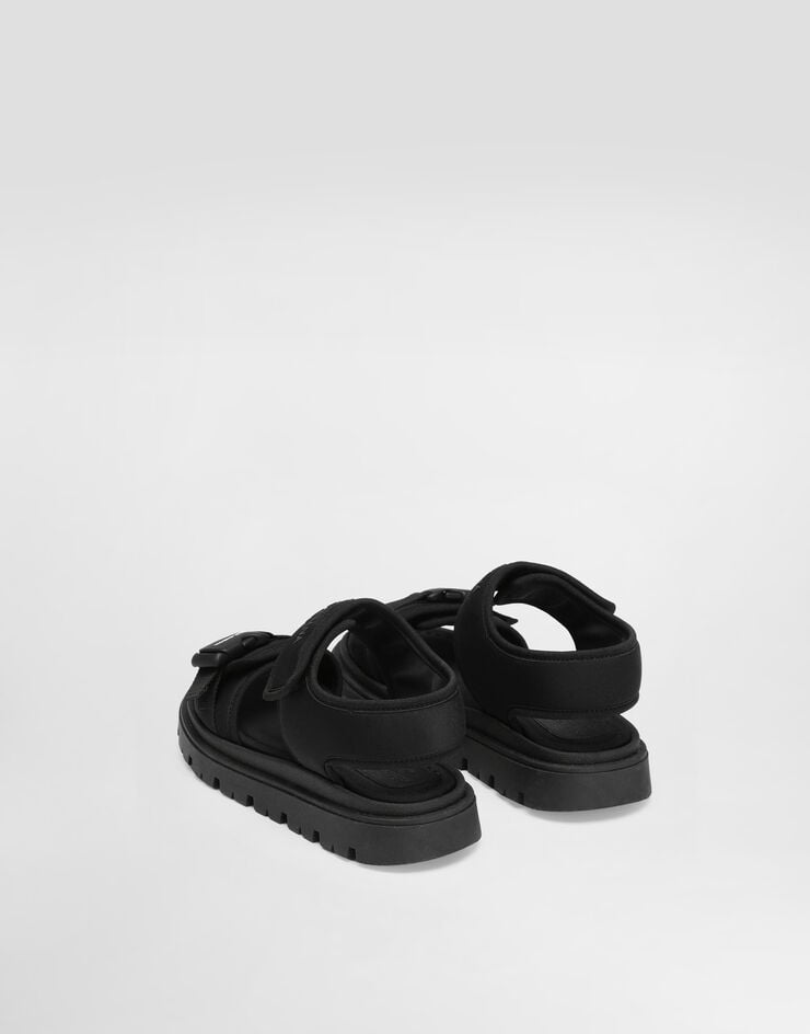 Dolce & Gabbana Sandal with ribbon Black DA5306AW589