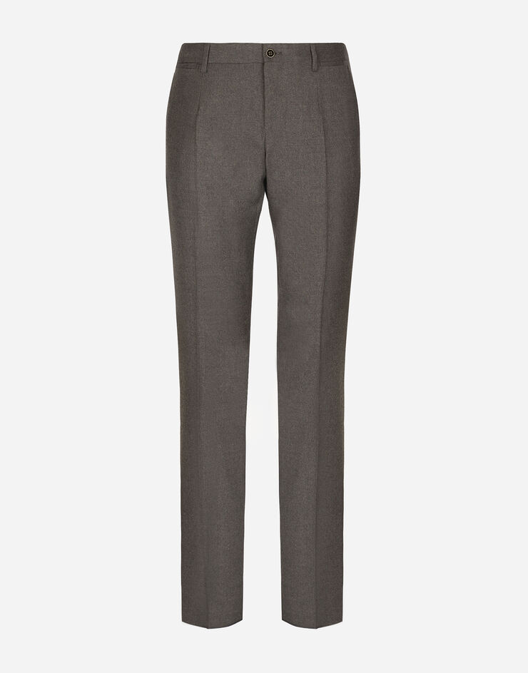 Dolce&Gabbana Stretch flannel pants Grey GY7BMTFUBF4