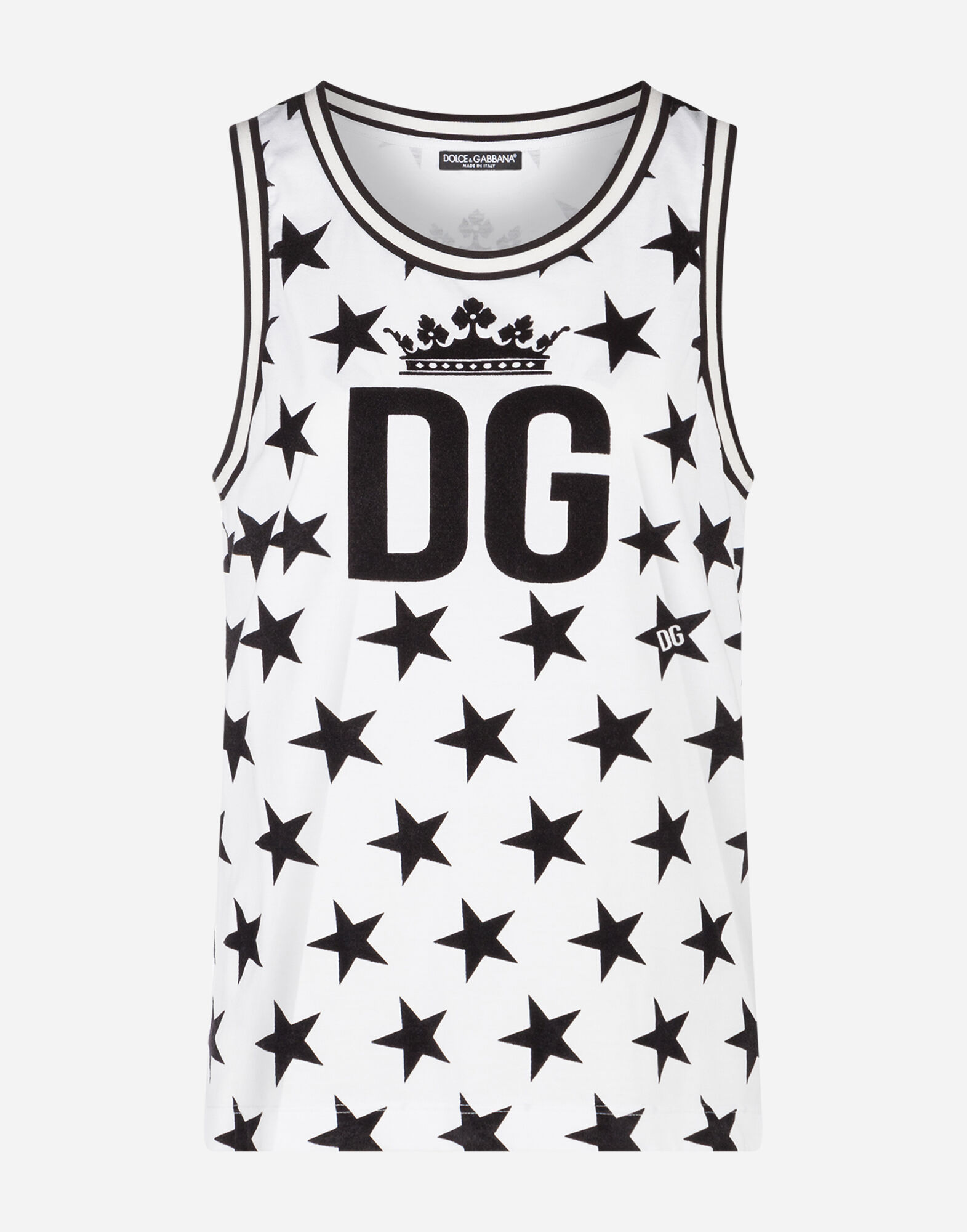 MILLENNIALS STAR PRINT JERSEY TANK TOP