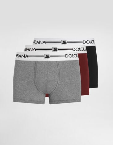Dolce & Gabbana Stretch cotton boxers 3-pack Multicolor M9A33JON082