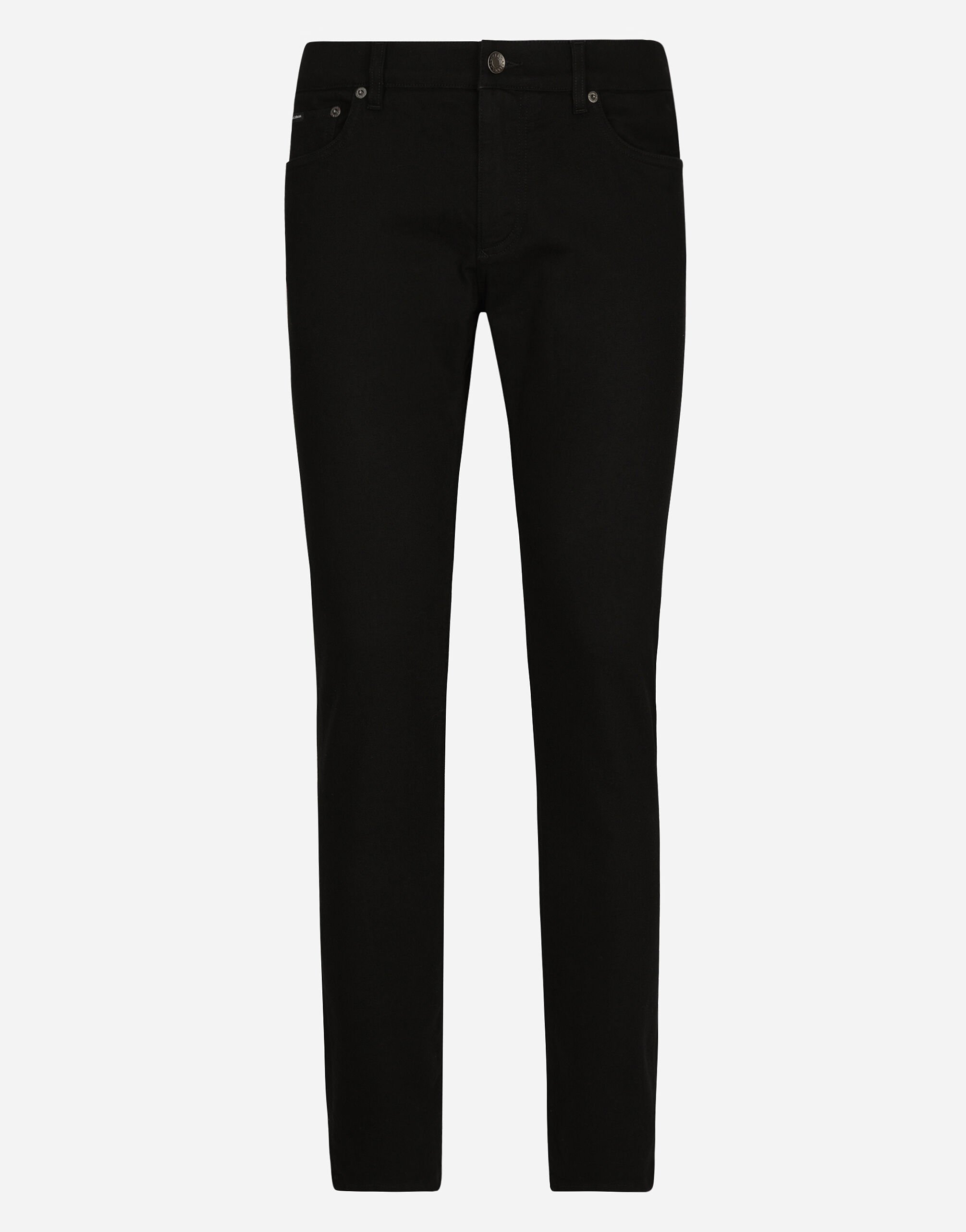 Dolce & Gabbana Узкие эластичные джинсы черного цвета с винтажным эффектом черный G5JG4TFU5U8