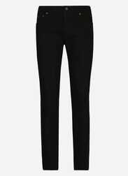 Dolce & Gabbana Washed black slim-fit stretch jeans Black G5JG4TFU5U8
