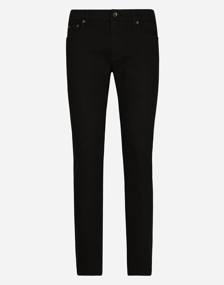 Dolce & Gabbana جينز مرن أسود مغسول بقصة ضيقة متعدد الألوان GY07CDG8GW6