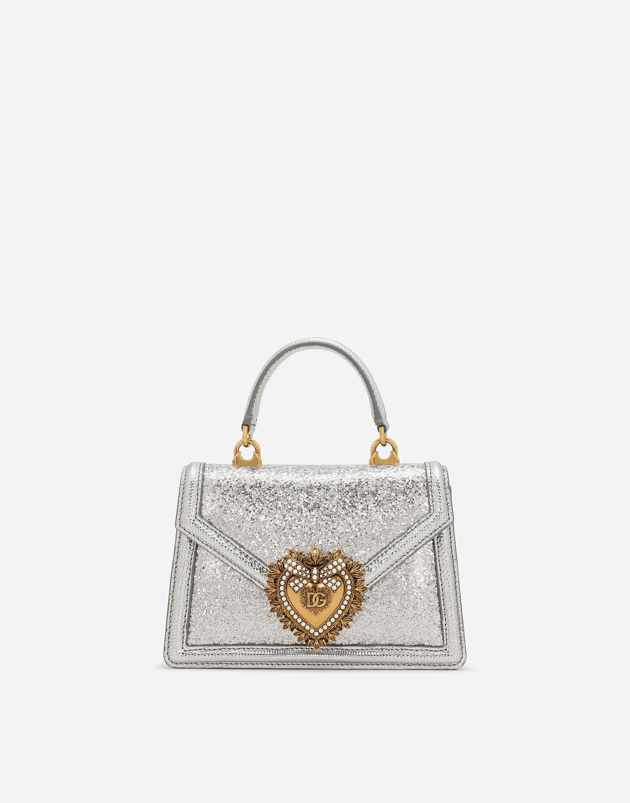 Dolce & Gabbana Small Devotion top-handle bag Silver BB7116AN241