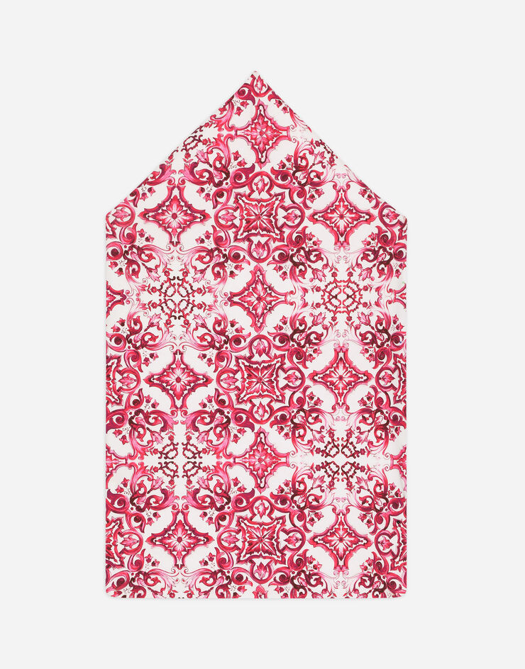 Dolce&Gabbana Jersey sleep sack with majolica print Multicolor LNJAD6G7J7P