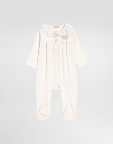 Dolce & Gabbana 3-piece gift set in cotton with lurex DG embroidery White L2JO4GG7PFO