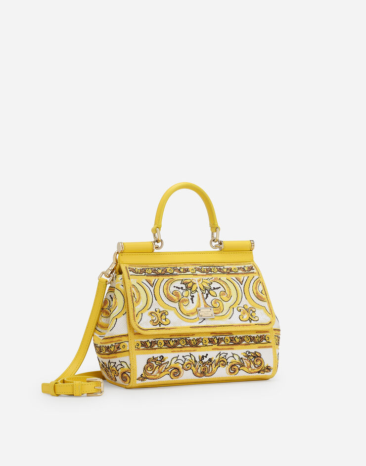 Dolce & Gabbana Sac à main moyen format Jaune BB6003AW050