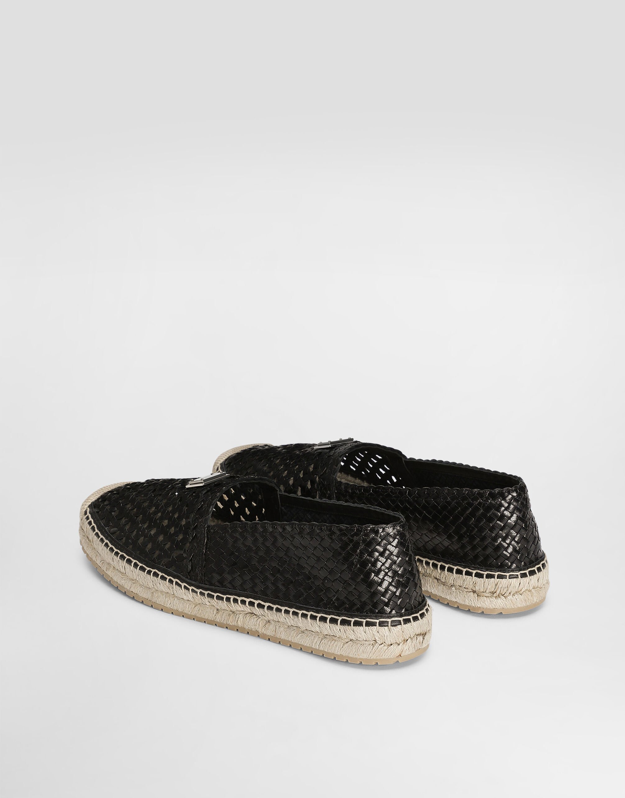 Blackのメンズ カーフスキン エスパドリーユ | Dolce&Gabbana®