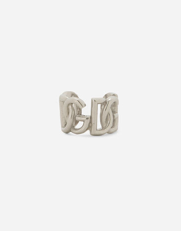 Dolce & Gabbana Pendiente ear cuff con logotipo DG Plateado WEP7L1W1111