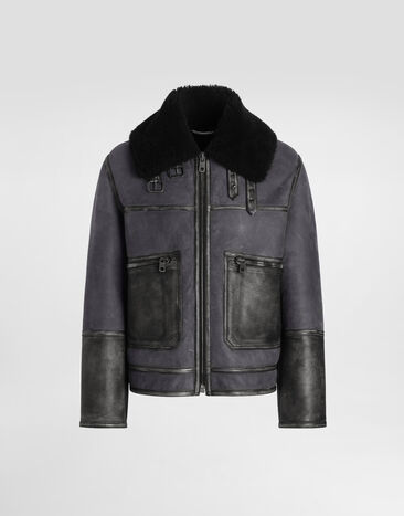 Dolce & Gabbana Shearling bomber jacket Brown G9BTELFUP93