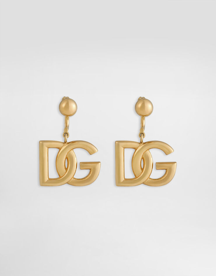 Dolce & Gabbana Boucles d’oreilles avec logo DG Doré WEN6P1W1111