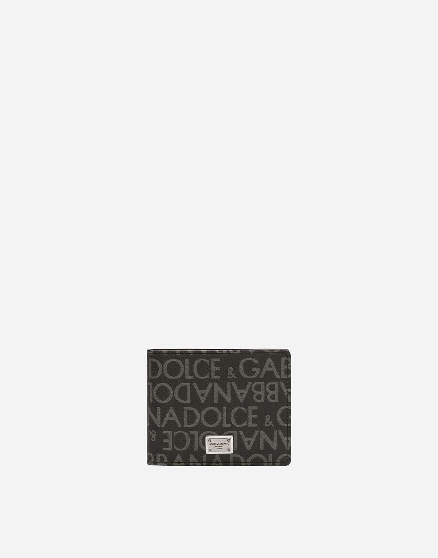 Coated jacquard bifold wallet