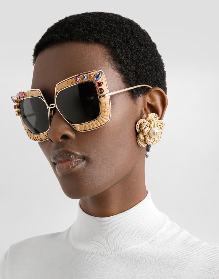 Dolce & Gabbana Orecchini clips con fiori Oro WER6R1W1111