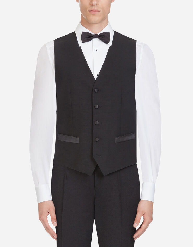 Dolce & Gabbana بدلة توكسيدو من الصوف أسود GK16MTFU2OX