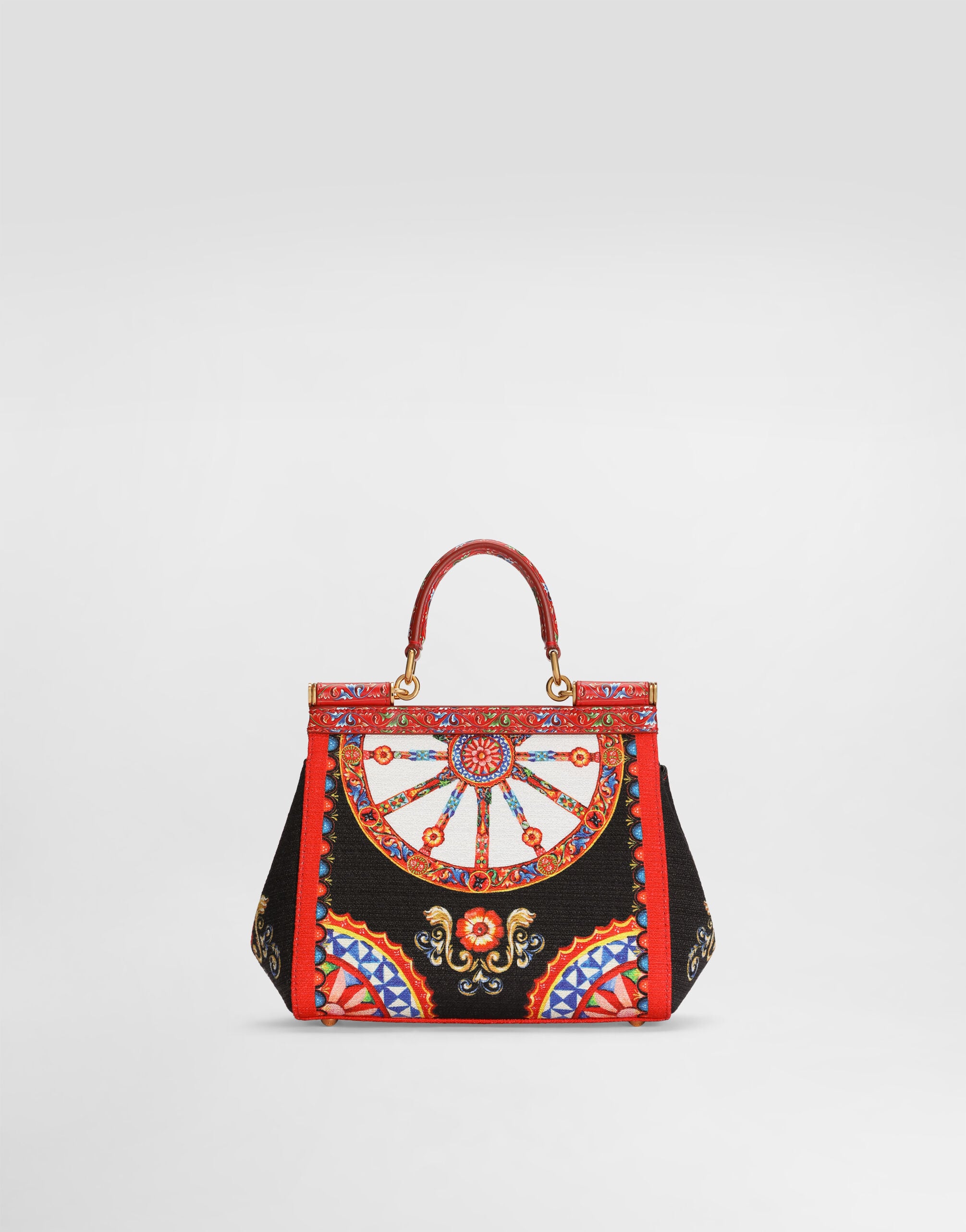 Small carretto-print Sicily handbag in Multicolor for Women