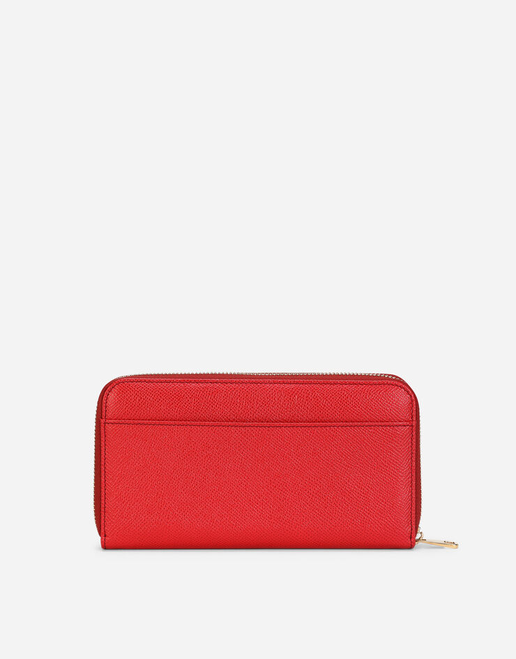 Dolce & Gabbana DAUPHINE LEATHER ZIP-AROUND WALLET ROJO BI0473A1001