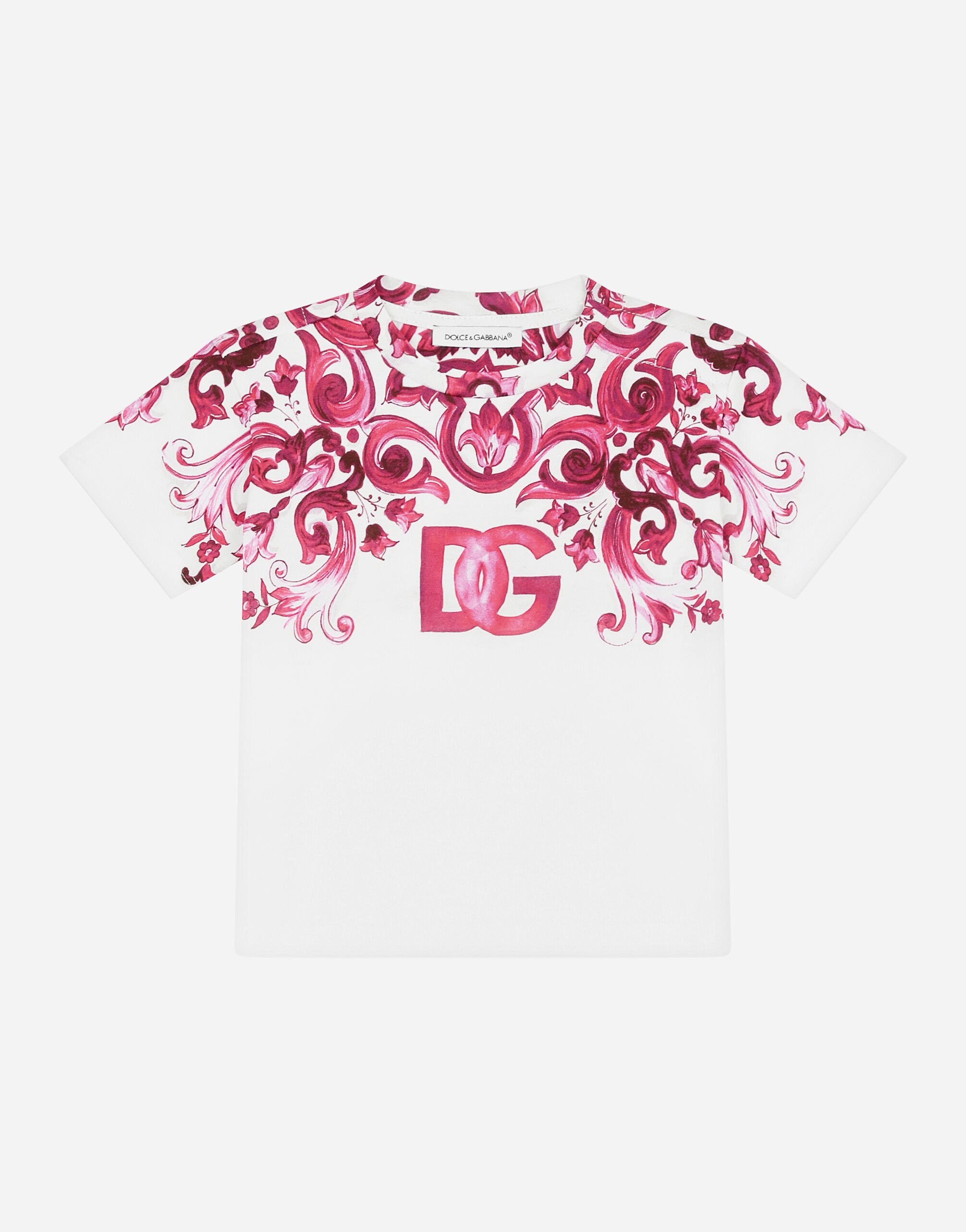 Dolce & Gabbana Majolica-print jersey T-shirt Print DK0065AD471