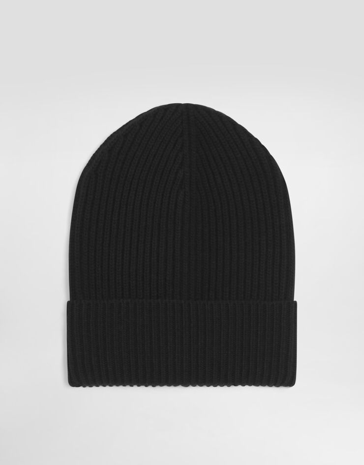 Dolce & Gabbana Knittedwool and cashmere hat Black FXQ19TJGME5