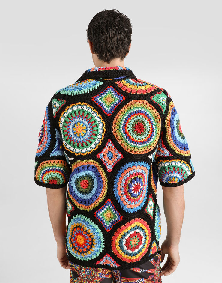 Dolce & Gabbana Crochet shirt Dolce & Gabbana Crochet shirt Multicolor GXVAJTJGMIZ