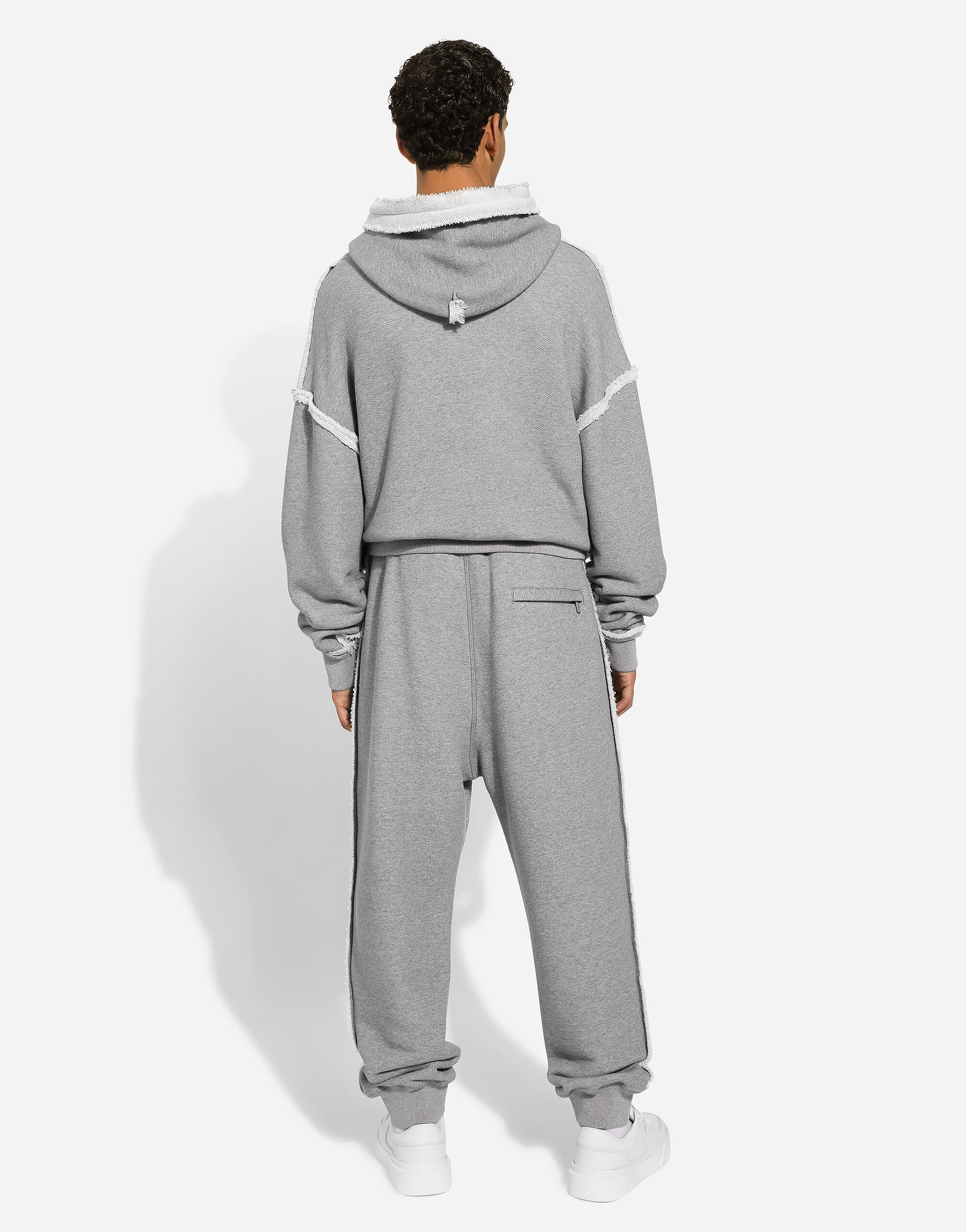 Jogging pants with Dolce&Gabbana logo in Grey for | Dolce&Gabbana® US