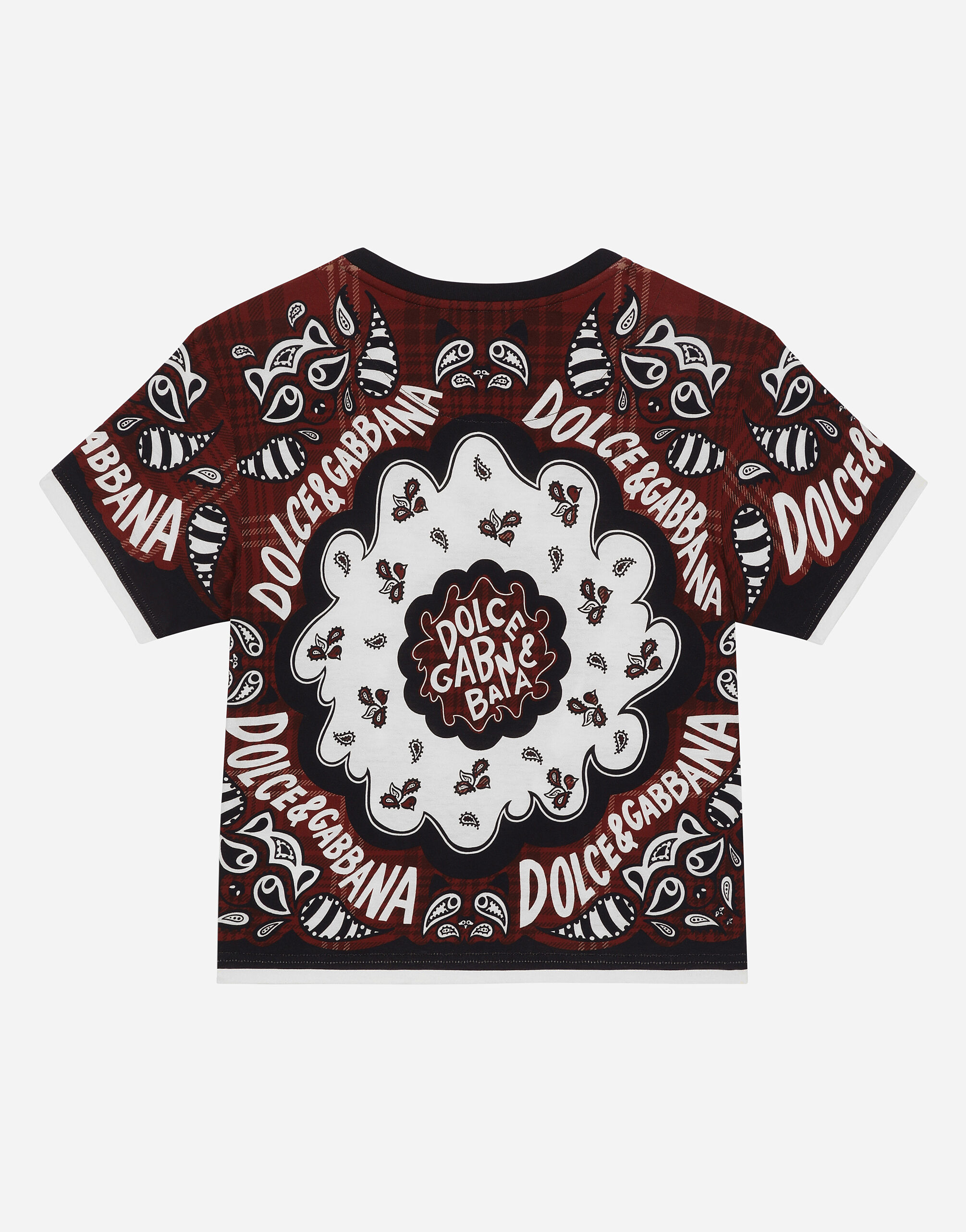 T-SHIRT MANICA CORTA in Print for Men | Dolce&Gabbana®