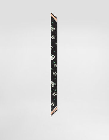 Dolce & Gabbana 6x100 geranium-print silk twill bandeau Dolce & Gabbana 6x100 geranium-print silk twill bandeau Multicolor FS215AGDDUM