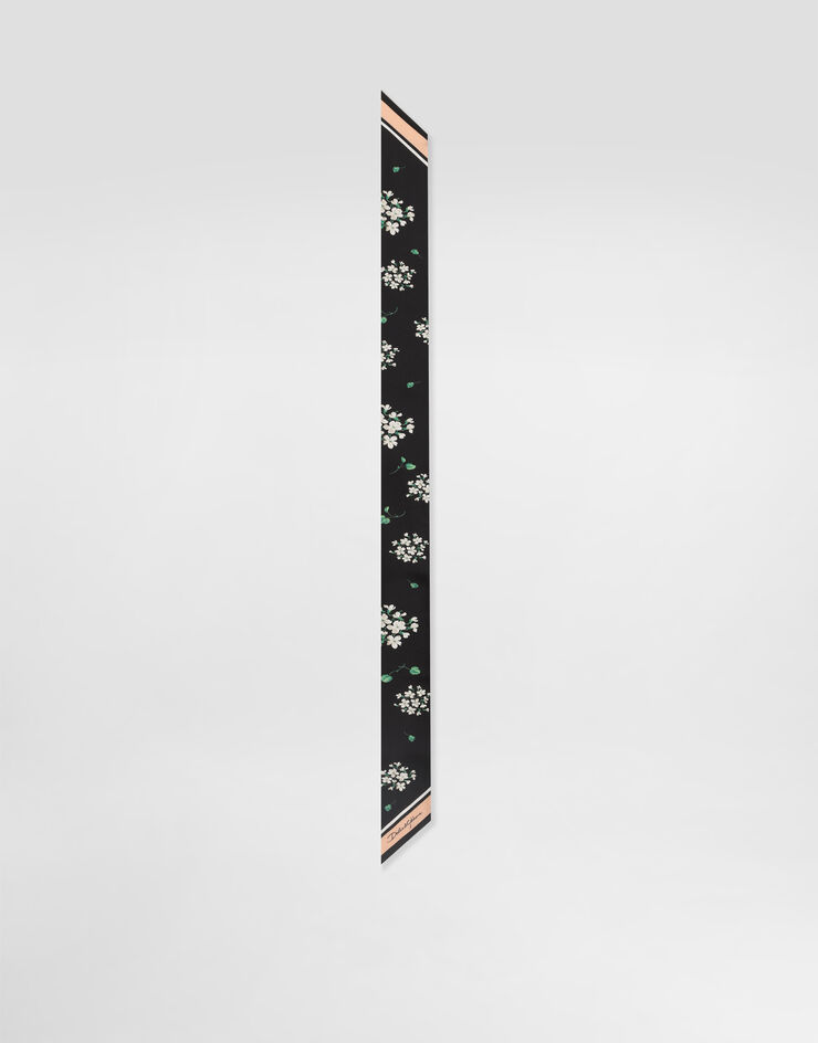 Dolce & Gabbana 6x100 geranium-print silk twill bandeau Dolce & Gabbana 6x100 geranium-print silk twill bandeau Multicolor FS215AGDDUM