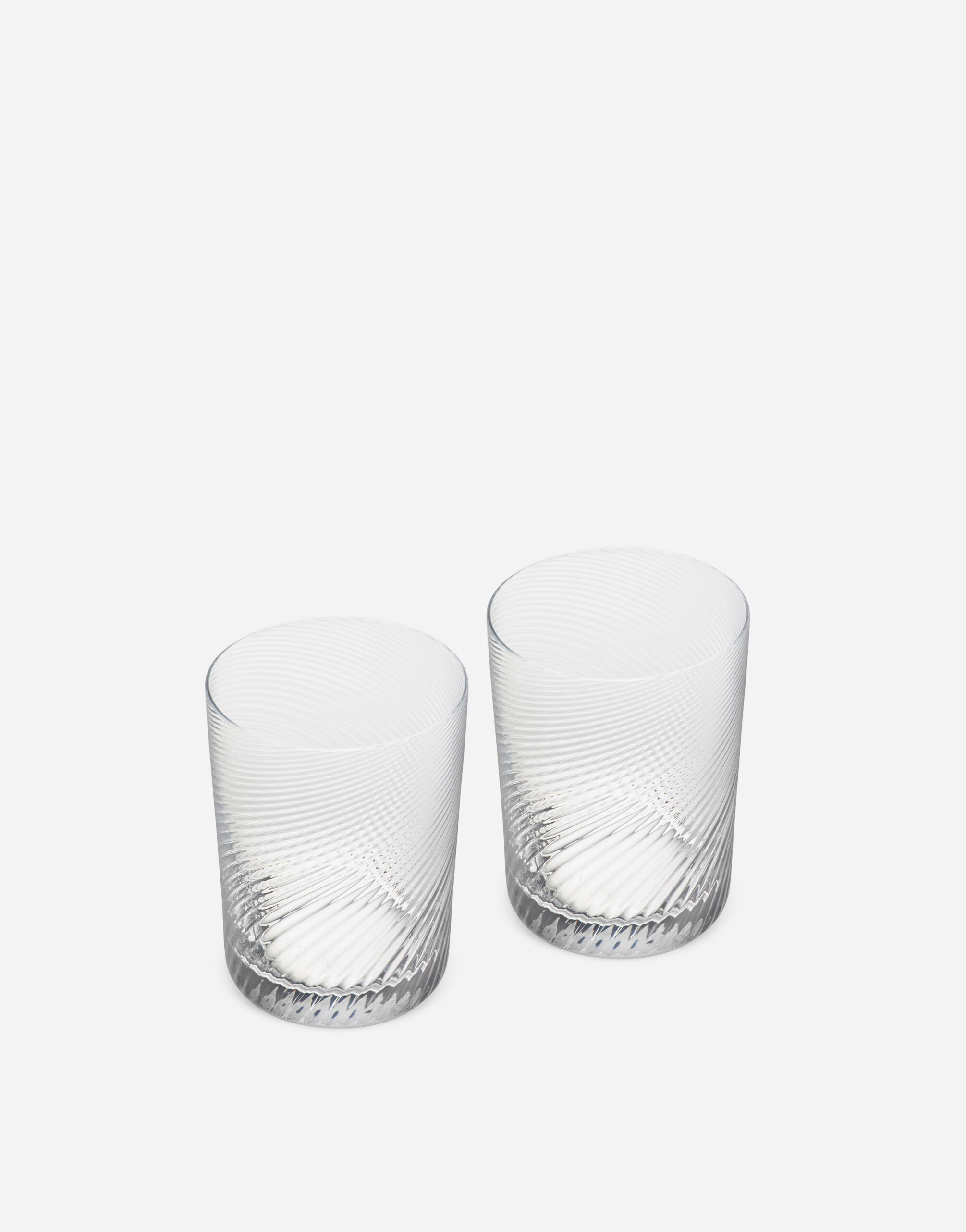 Dolce & Gabbana Conjunto de 2 vasos de agua de cristal de Murano Multicolor TCC087TCAG6