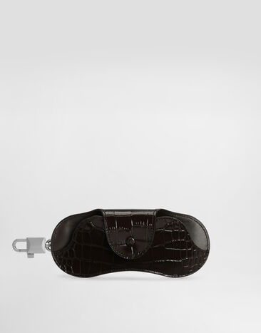 Dolce & Gabbana Alligator eyewear case Brown BP3477A2T69
