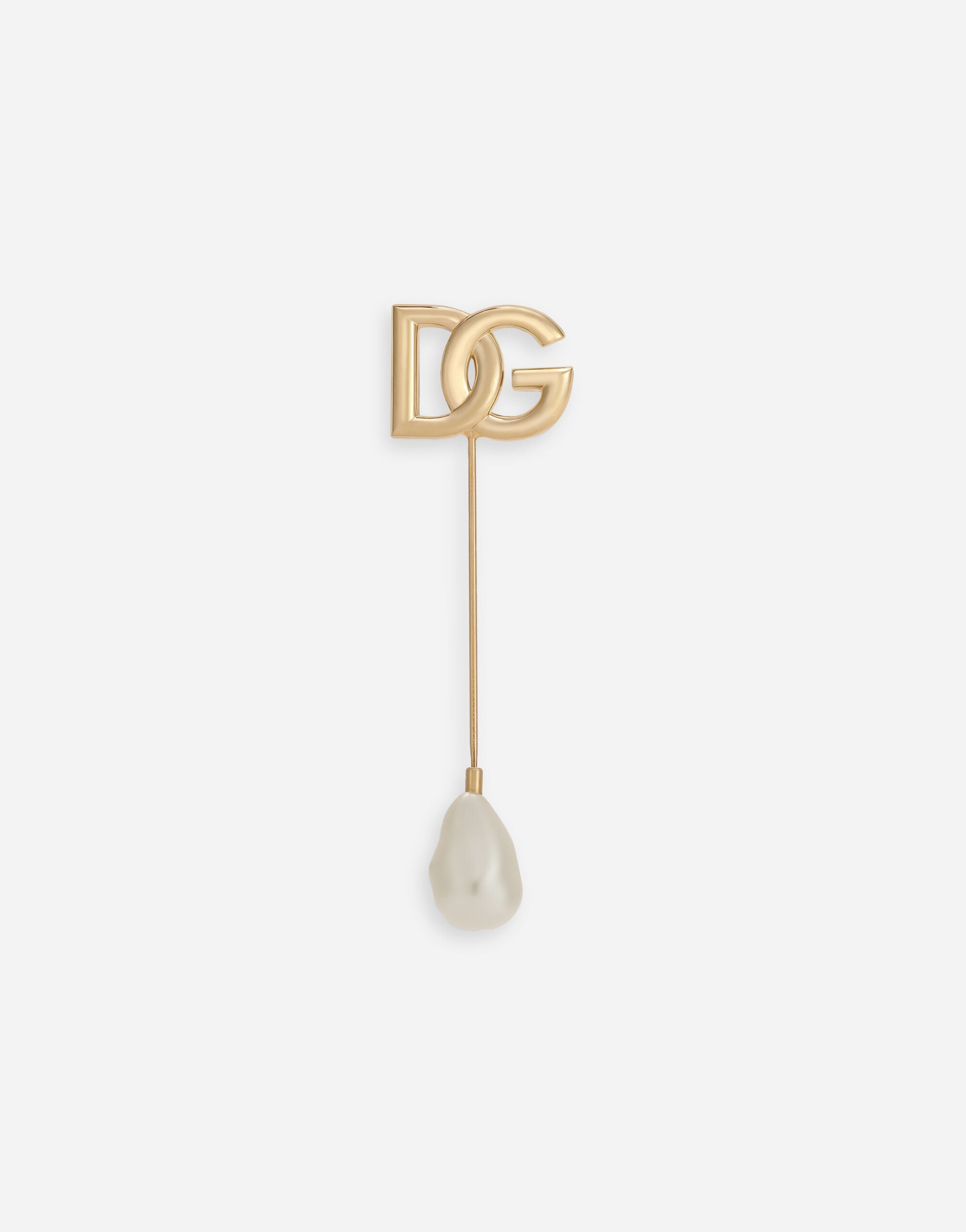 Dolce & Gabbana DG logo lapel pin Gold WPP1T1W1111
