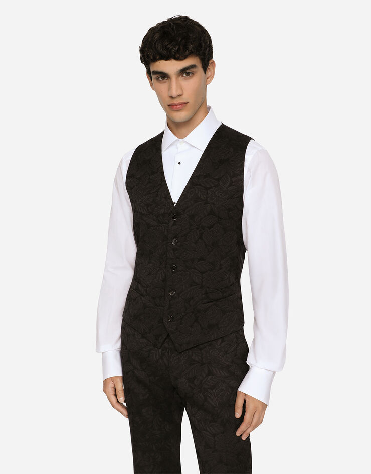 Dolce & Gabbana Floral jacquard Martini suit ブラック GK3XMTFJRD1