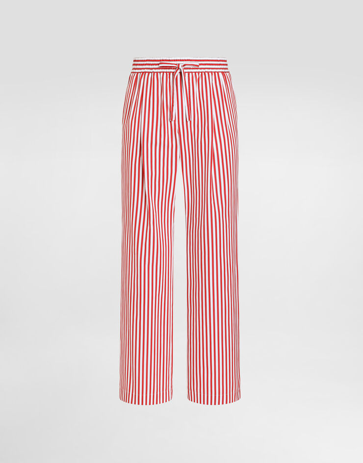 Dolce & Gabbana Pantalones en popelina de rayas Dolce & Gabbana Pantalones en popelina de rayas Multicolor GP077TFR54A