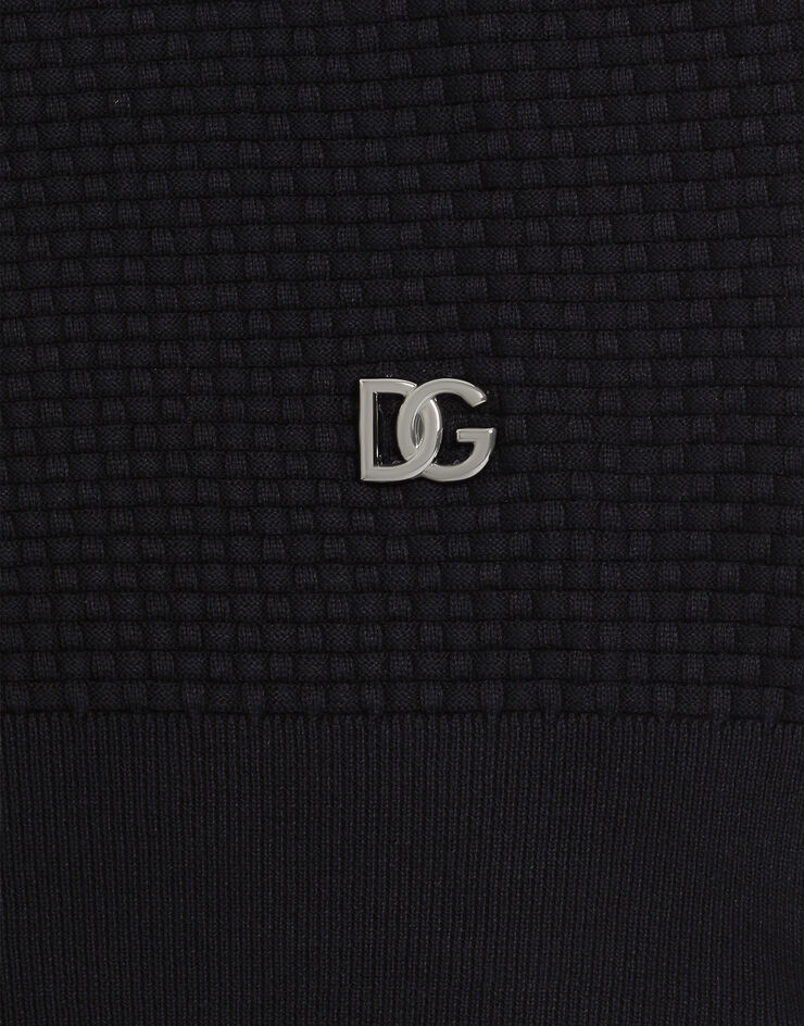 Dolce & Gabbana Cotton polo shirt Blue GXZ02TJBCGF
