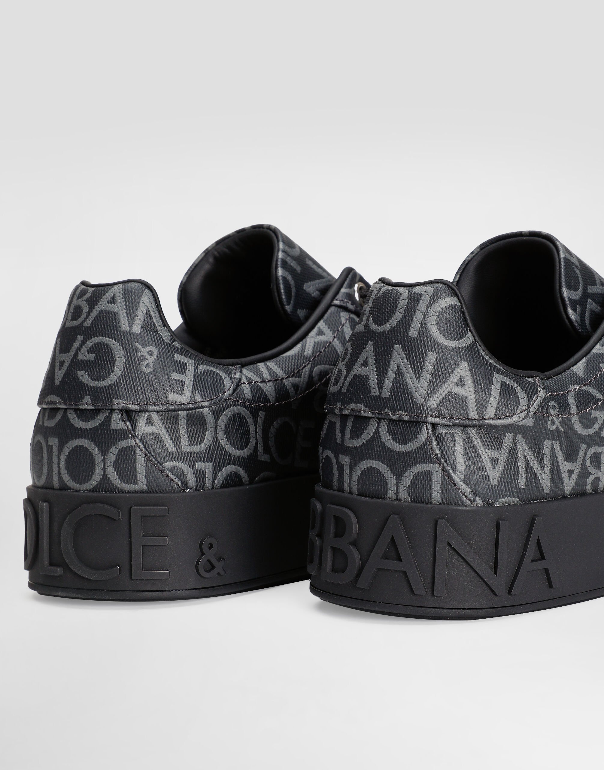 Coated jacquard Portofino sneakers in Multicolor for Men