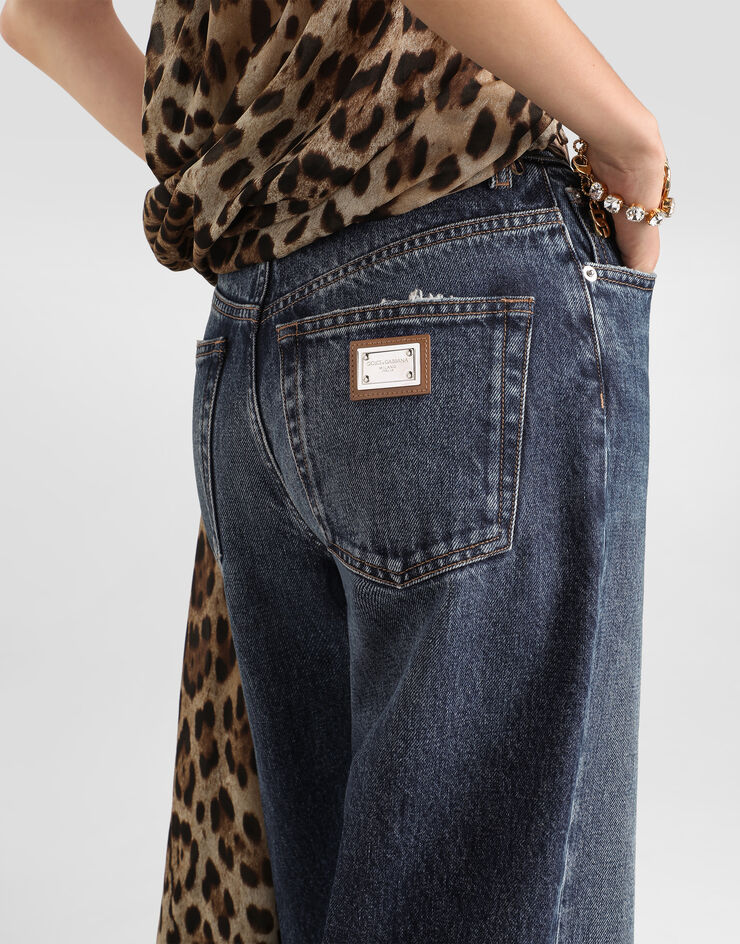 Dolce & Gabbana Pantalones de cinco bolsillos en denim Multicolor FTC79DG8PT3