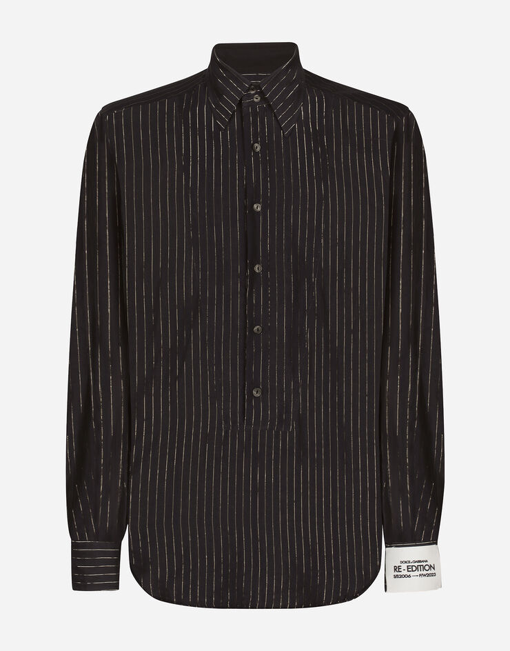 Dolce&Gabbana Pinstripe cotton muslin shirt Multicolor G5LD5TGG768