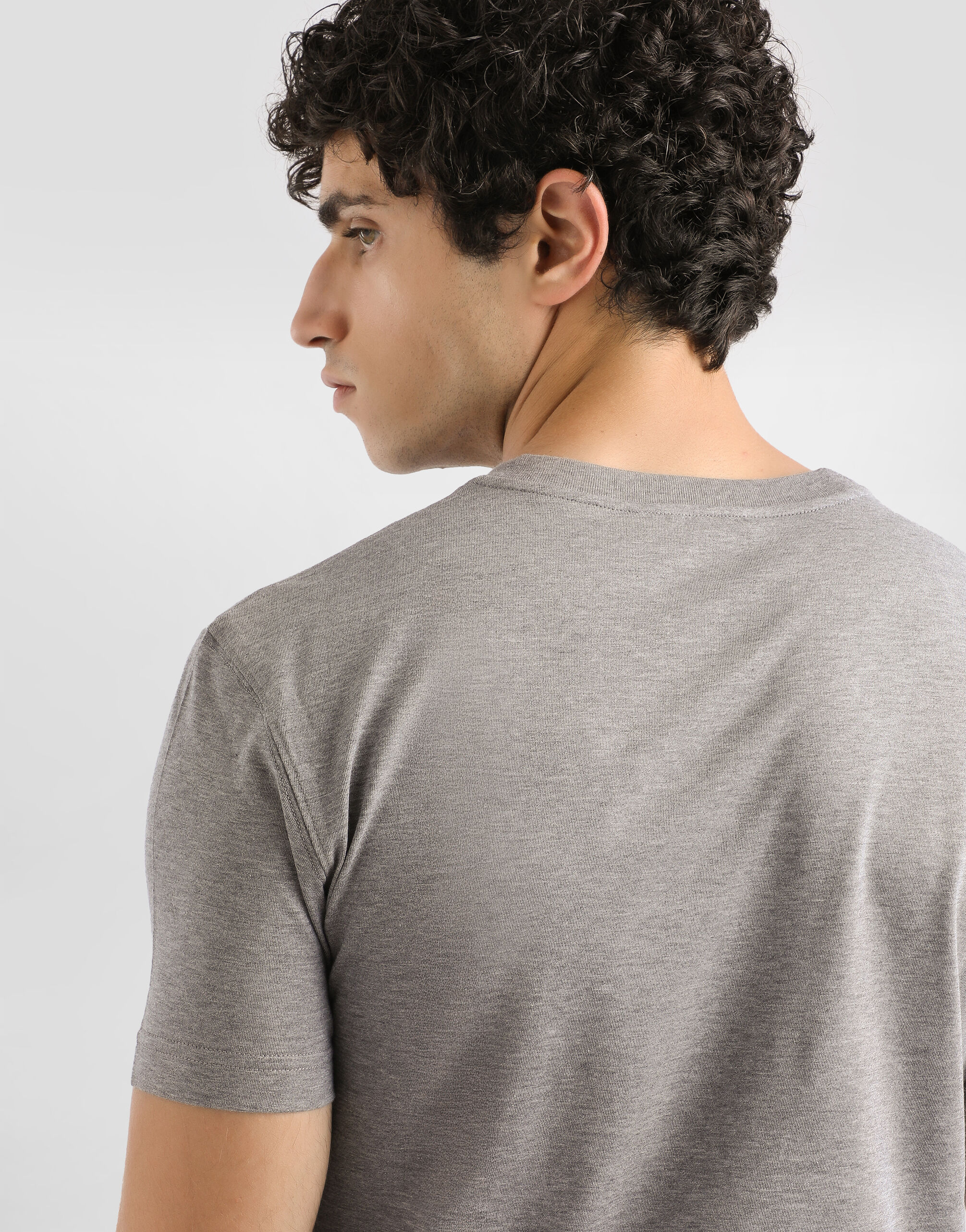 cotton t-shirt with print in Grey for Men | Dolce&Gabbana® US