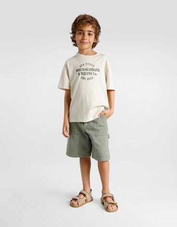 Dolce & Gabbana Canvas bermuda shorts Green L44Q04LY104